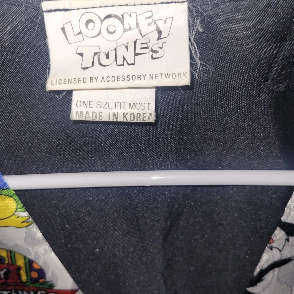 Looney Tunes Easter Vest‎ Bugs Bunny Daffy Duck Tweety Vintage 90s osfm large - Picture 2 of 8